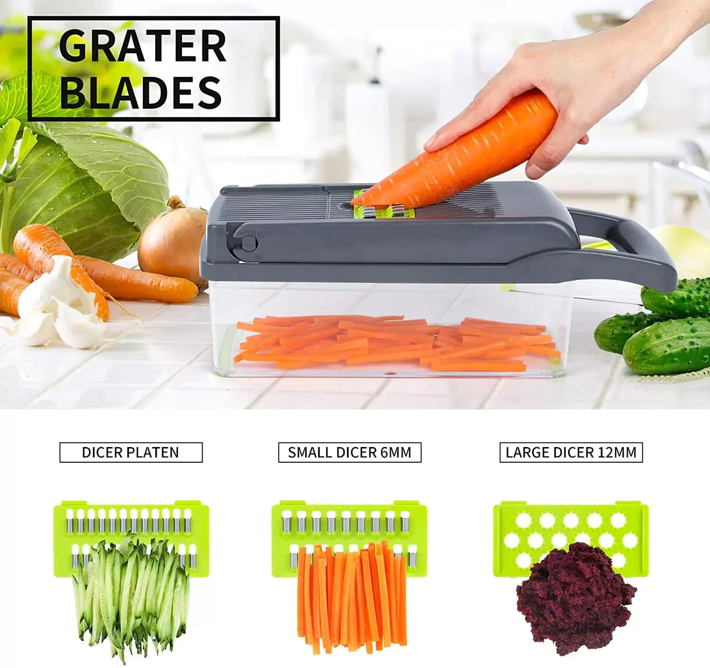 Lueora 14-in-1 Veggie Chopper